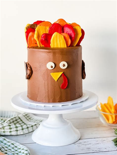 Thanksgiving Turkey Cake Tutorial - XO, Katie Rosario