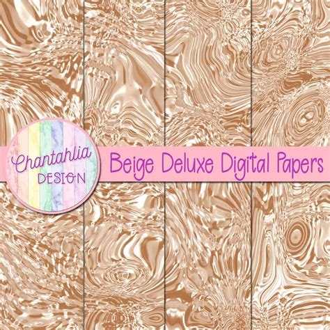 Free Digital Papers Featuring Beige Deluxe Designs