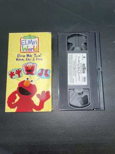 Sesame Street Elmo S World Elmo Has Two Hands Ears Feet Vhs