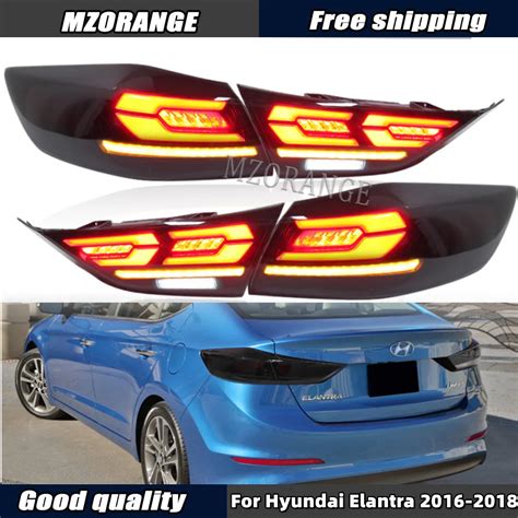 Luces Traseras LED Ahumadas Para Hyundai Elantra 2016 2017 2018 L Mpara