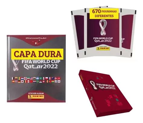 Album Copa Capa Dura Prata Box Especial Figurinhas