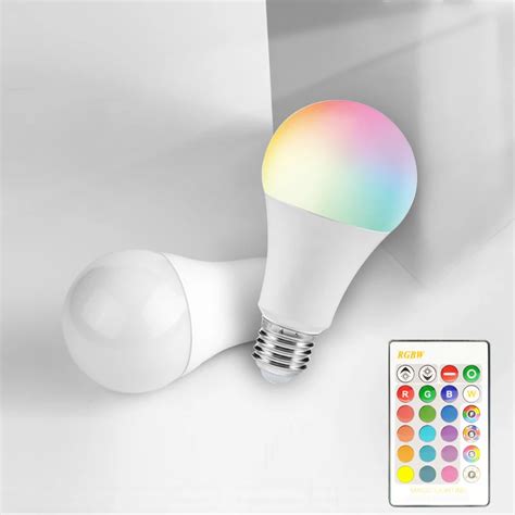 E27 RGB LED Bulb 110V 220V Lights 5W 10W 15W RGB Lampada Changeable