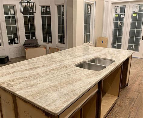 Taj Mahal Quartzite Kitchen Countertops