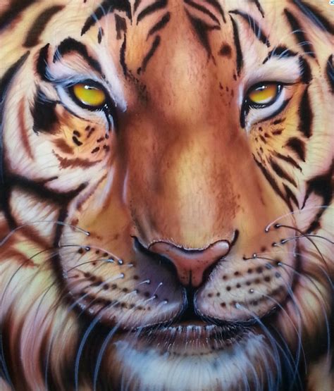 Airbrush Tiger Shirt Unique Items On Etsy