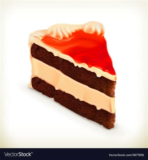 Piece Of Cake Royalty Free Vector Image Vectorstock