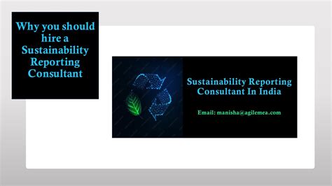 Ppt Why You Should Hire A Sustainability Reporting Consultant