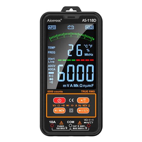 Aicevoos As D Smart Digital Multimeter Auto Ranging Volt Meter With