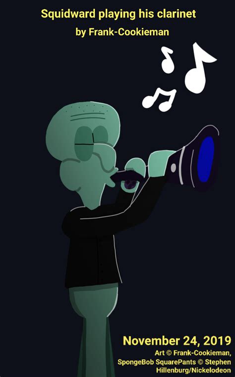 Squidward Playing His Clarinet By Frankcookiefox On Deviantart