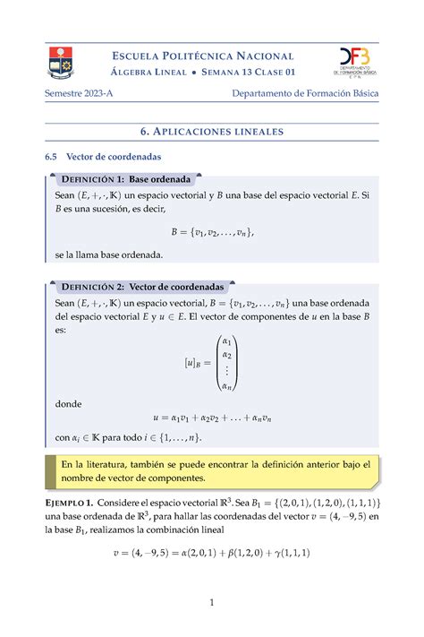 Algebra Apuntes A Calculo Escuela Polit Cnica Nacional Lgebra