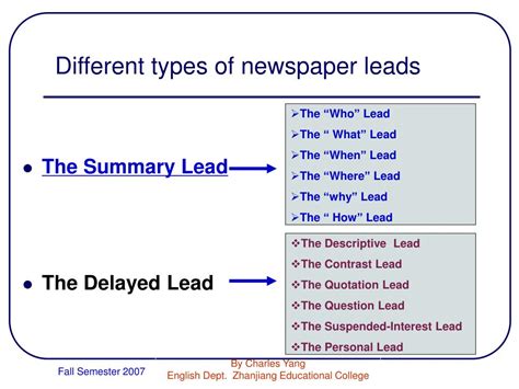 newspaper lead powerpoint    id