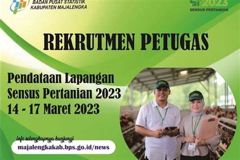 Link Pendaftaran Petugas Sensus Pertanian 2023 Lengkap Dengan Cara