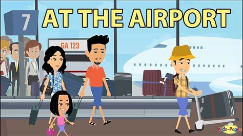 Learn English - At the Airport Conversation - YouTube