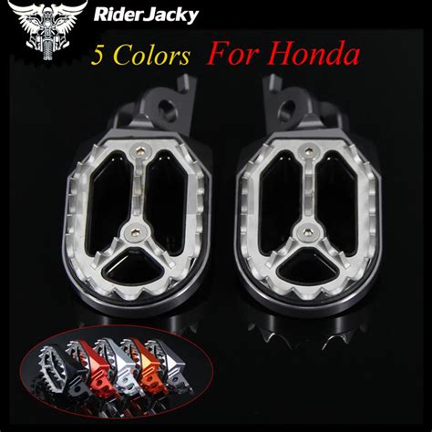 RiderJacky Motorcycle CNC Aluminum Footrests Footpegs Foot Pegs Foot