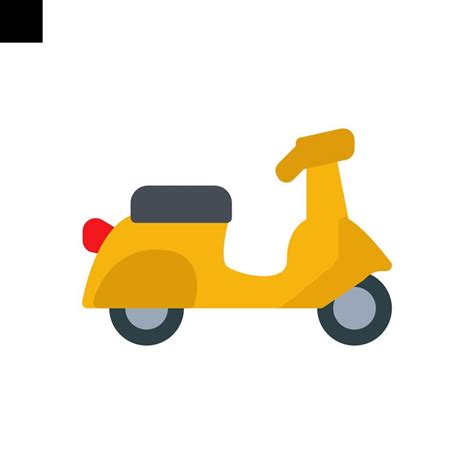 Vespa Icon Flat Style Vector 21837416 Vector Art At Vecteezy