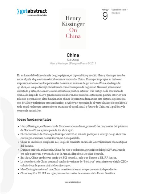 China Kissinger Es 16545 | PDF | China | Política mundial