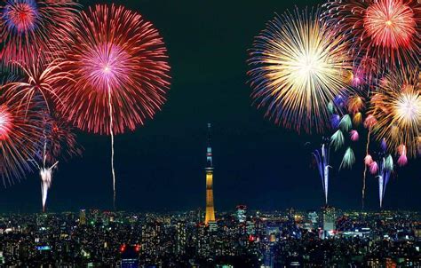 Tokyo Fireworks Wallpapers - Top Free Tokyo Fireworks Backgrounds - WallpaperAccess