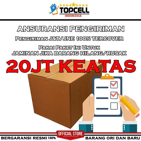 Jual Asuransi Jt Keatas Pengiriman Jne J T Topcellindo Baca