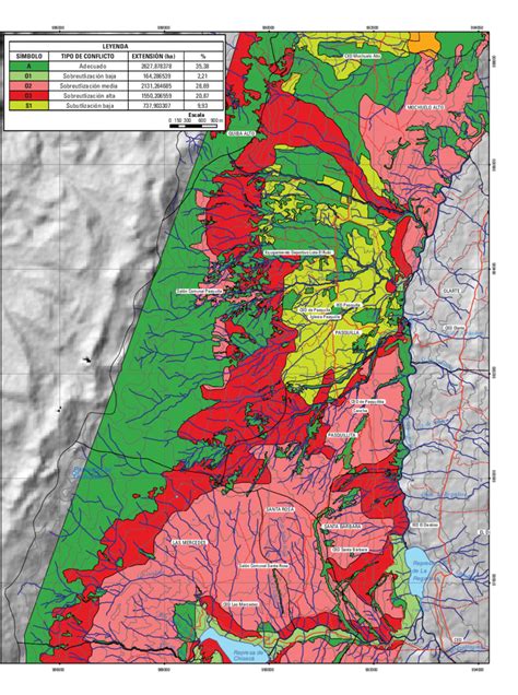 Mapa De Conflictos De Uso Del Suelo Corregimiento De Pasquilla Datos