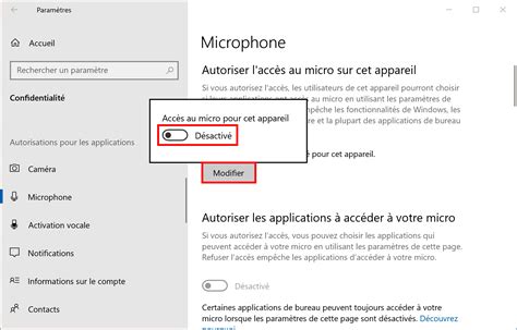 Windows 10 désactiver le microphone Le Crabe Info