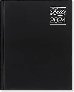 Letts Rhino 2024 diary - A5 day to a page with appointments - black : Amazon.co.uk: Stationery ...