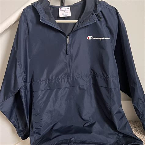 Champion Raincoat Coat In Perfect Condition Depop