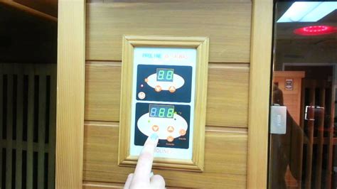 Proline Infrared Sauna Control Panel Display Youtube