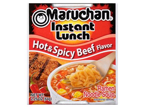 Maruchan Instant Lunch Noodle Soup Cup Model Hot And Spicy Beef