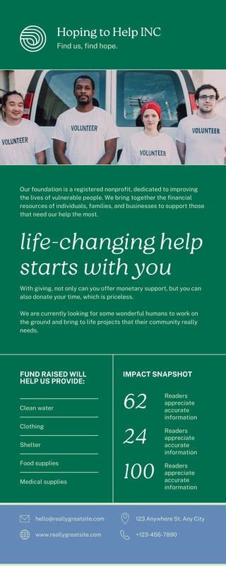 Free And Customizable Charity Infographic Templates Canva