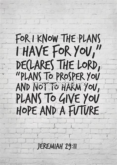 Bible Verse Art Jeremiah 29 11 For I Know The Plans I Have For You