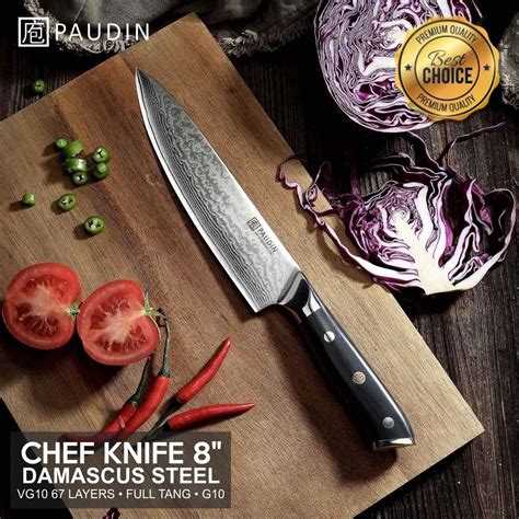 Jual Pisau Dapur Paudin C Premium Kitchen Chef Knife Inch Layers