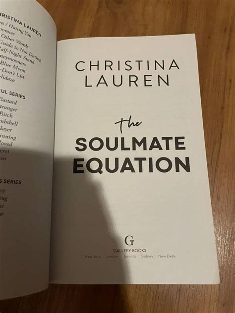 The Soulmate Equation By Christina Lauren Hobbies And Toys Books