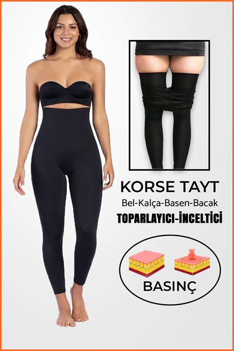 ELEGANCE KORSE Yüksek Bel Korse Tayt Sıkılaştırıcı Inceltici Doğum