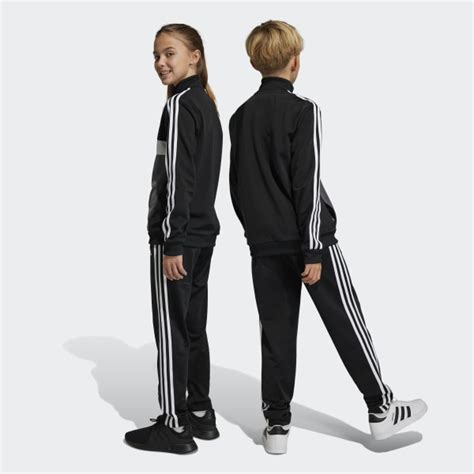 Adidas Essentials 3 Streifen Tiberio Trainingsanzug Schwarz Adidas