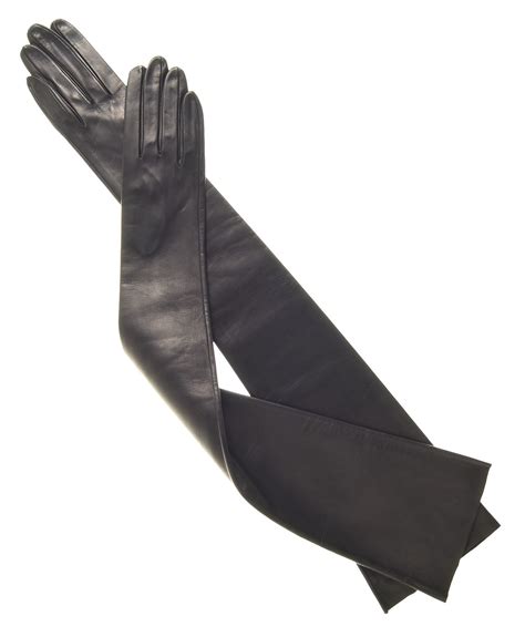 Our Longest Italian Unlined Opera Length Gloves By Fratelli Orsini