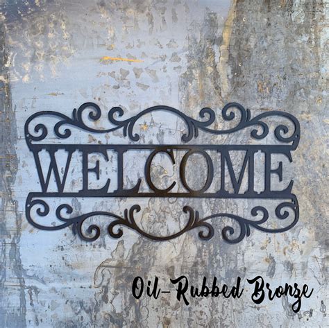 Welcome Sign | Metal Sign | Housewarming Gift | Unique Gift | Metal ...