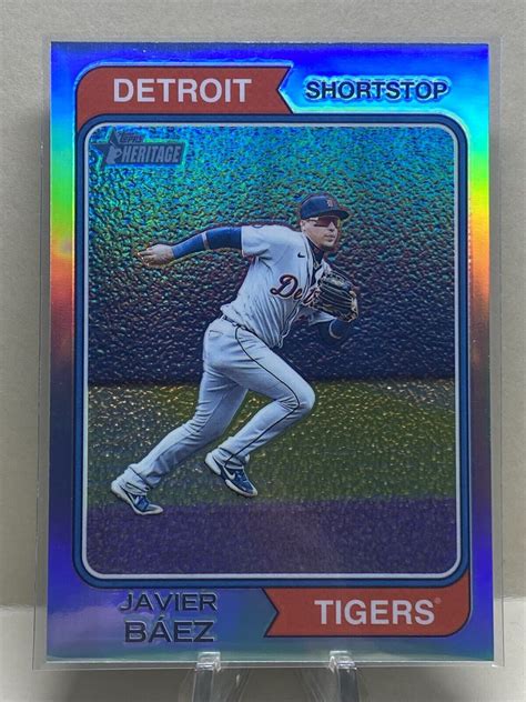 Topps Heritage Chrome Refractor Javier B Ez Sp Serial