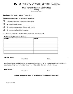 Policy And Procedures On Appointment Promotion And Tenure Doc