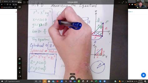 M067 Calc 3 Sect 118d Memorizing The Equations For Cylindrical And Spherical Coordinate Systems