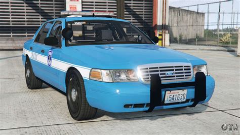 Ford Crown Victoria Police Bondi Blue Add On For GTA 5