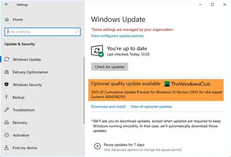 Should I Install Optional Quality Updates In Windows 1110