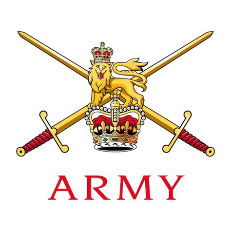 Premium Vector | Vector emblem of the british army