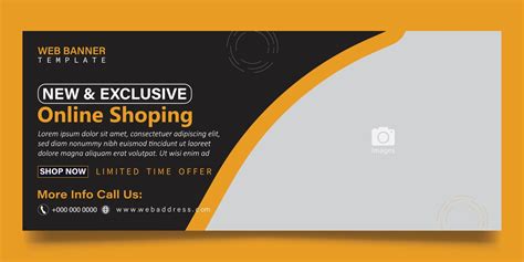 Web banner template 16326573 Vector Art at Vecteezy