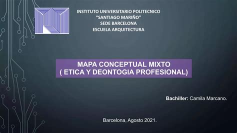 Ética Y Deontología Mapa Conceptual Mixto Ppt