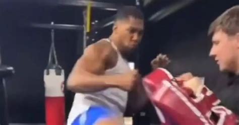 anthony joshua teases mma transition  boxing   training