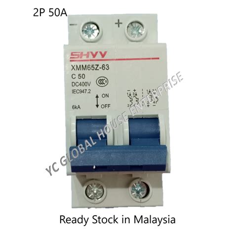 Shyy Dc Mcb Circuit Breaker For Solar Photovoltaic Ready Stock In