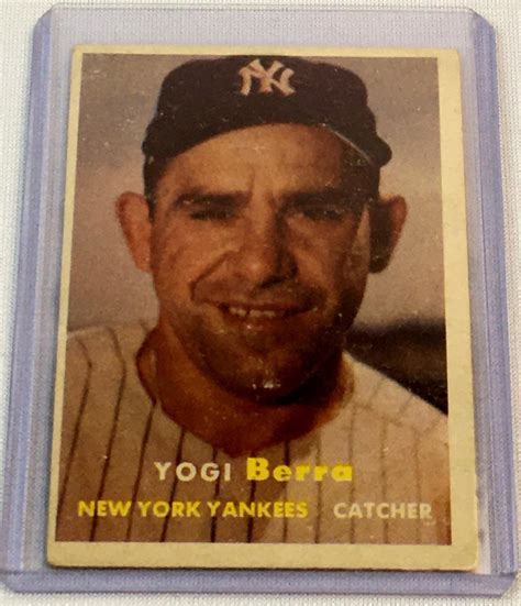 Lot - 1957 Topps Set Break #2 Yogi Berra Baseball Card