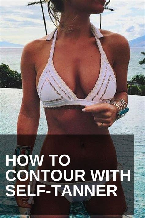 How To Contour With Self Tanner Self Tanner How To Contour Abs Diy