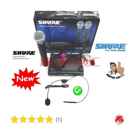 Mic Wireless Shure Uhf Pegang Clip On Headset Lengkap Lazada