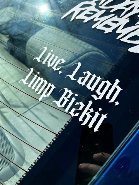 Live Laugh Limp Bizkit Stickerdecal Etsy