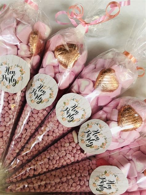 Hen Party Wedding Sweet Cones Favours Bridal Party Made To Etsy Uk Candy Cone Sweet Cones